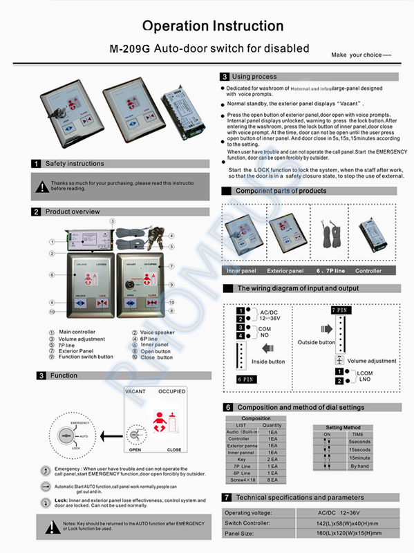 Auto-door Switch, Sensor