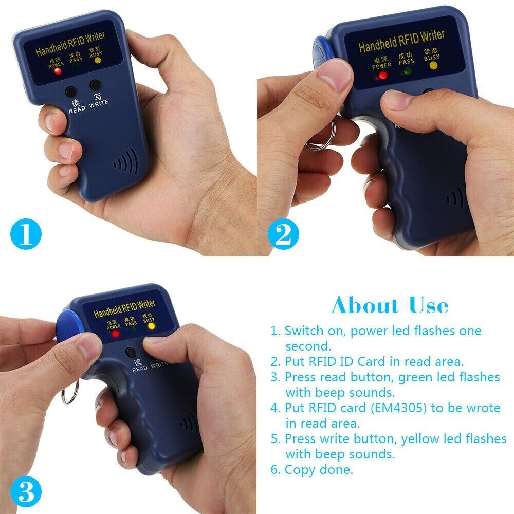 125Khz,EM,ID,rfid writer,copier