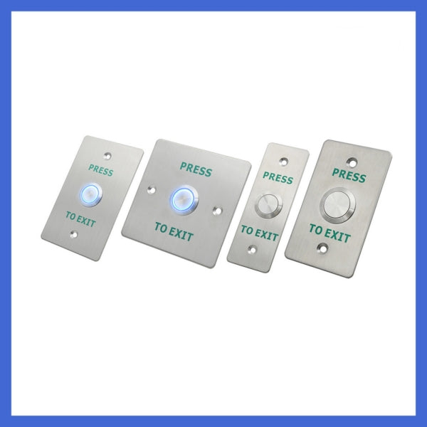 Waterproof access control switch 86 type self resetting switch panel