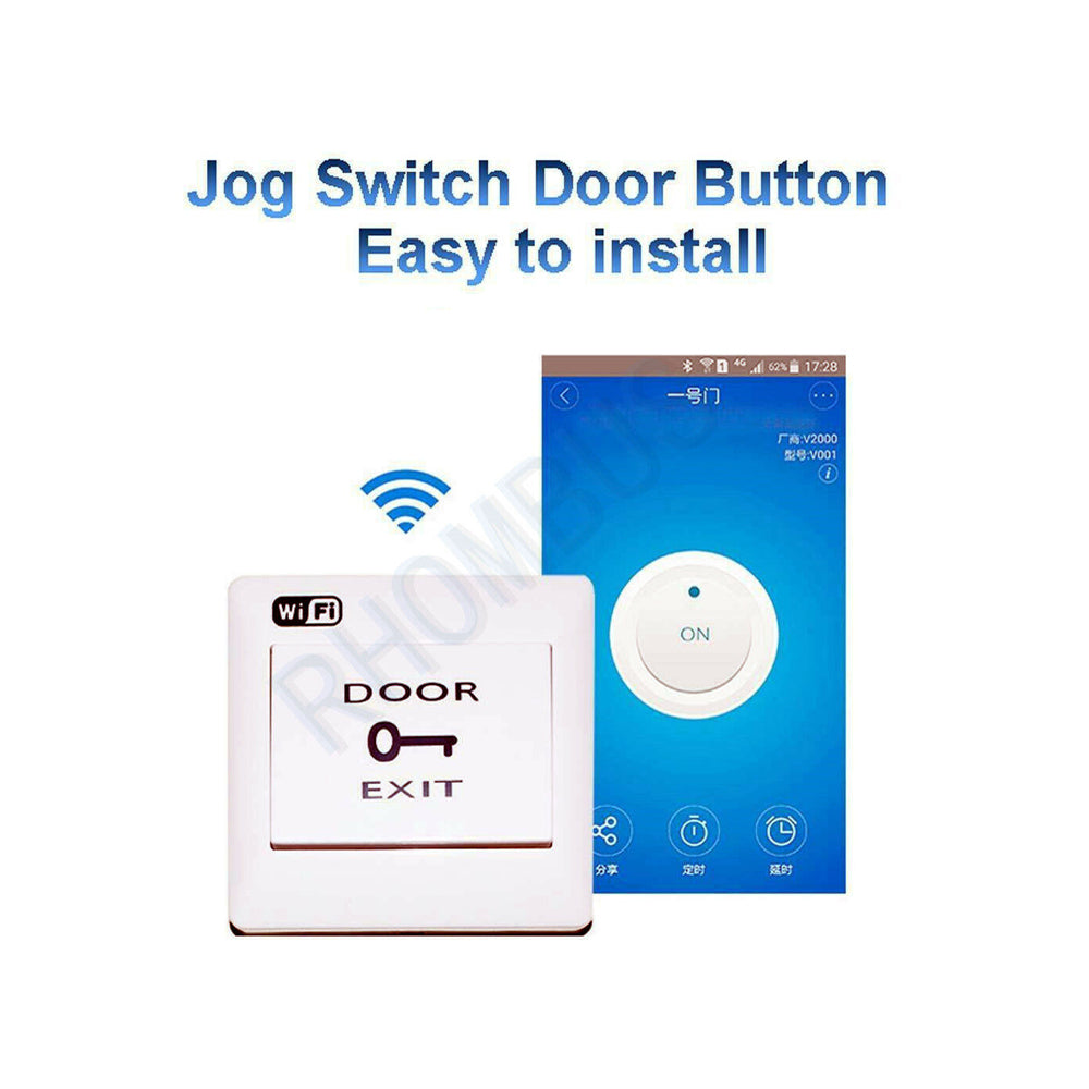 Access Control ,WiFi Module, Exit Button, Door Release Switch with Mobile App