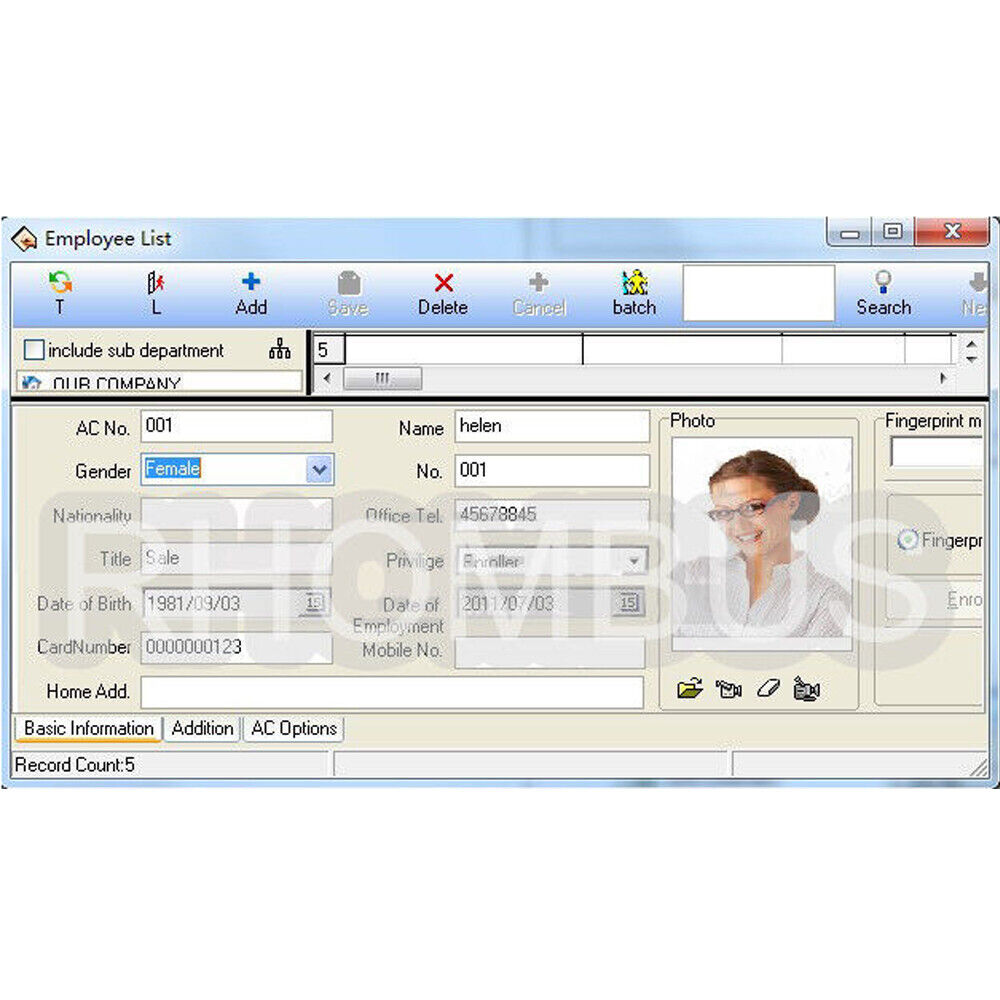Fingerprint Time Clock , Access Control , System,TCP/IP,USB Port