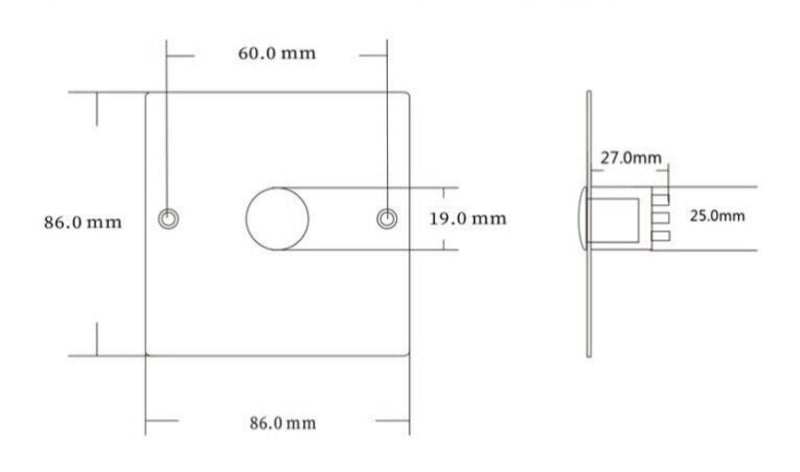 Self Resetting 86 Type Normally Open and Closed Door Access Control Switch