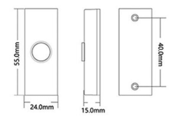 Mini Surface Mounted Exit Button / Small Narrow Frame Self Reset Access Control