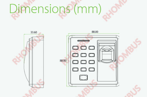 Fingerprint,Door Access Controller,ID Card Reader,Password,rfid