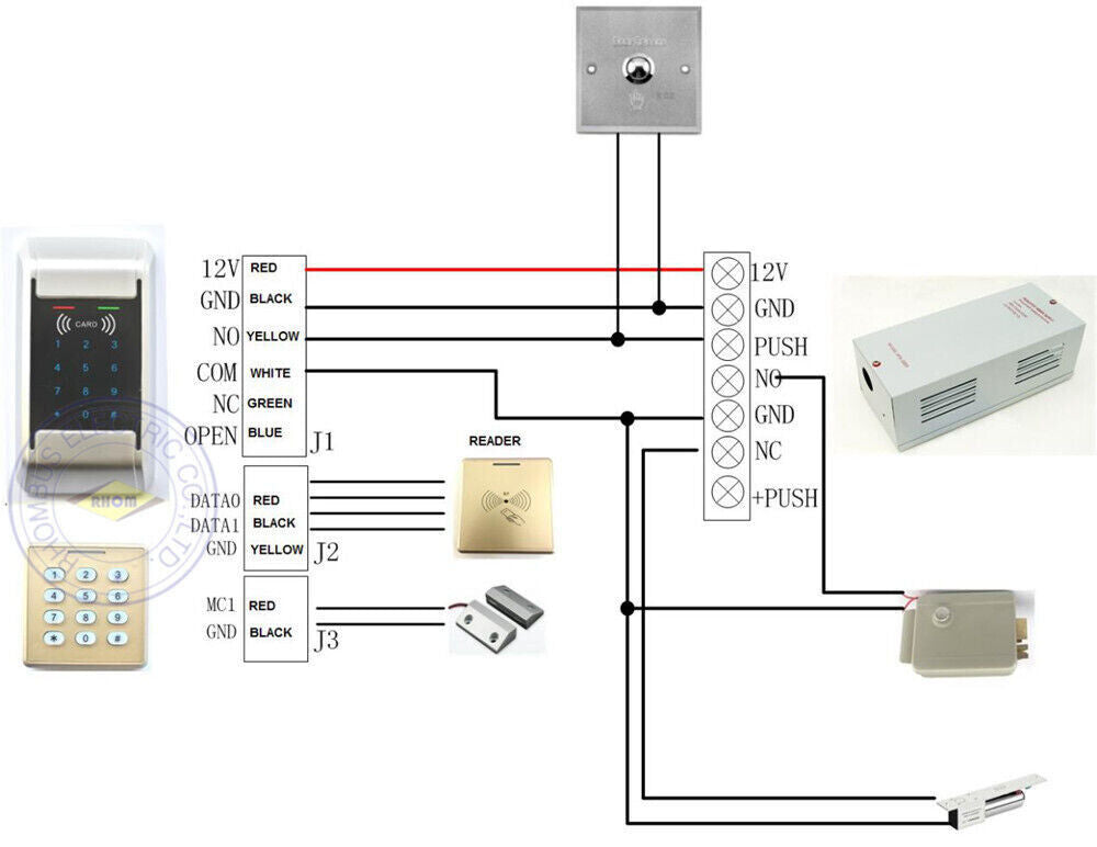 2k User, Metal Case, RFID, Standalone Access Control, EM ,125Khz