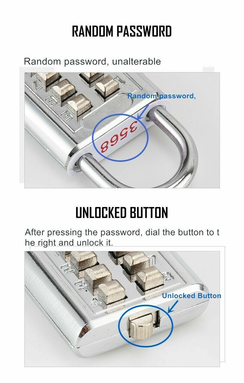 Color ,Zinc Alloy ,Mechanical ,Password Padlock ,Combination Pad Lock