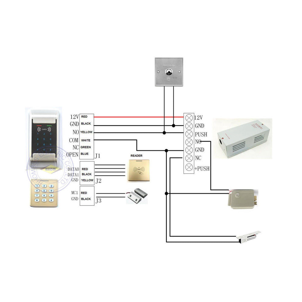 2K user, EM4100 ,125Khz ,card reader ,Standalone Access Controller