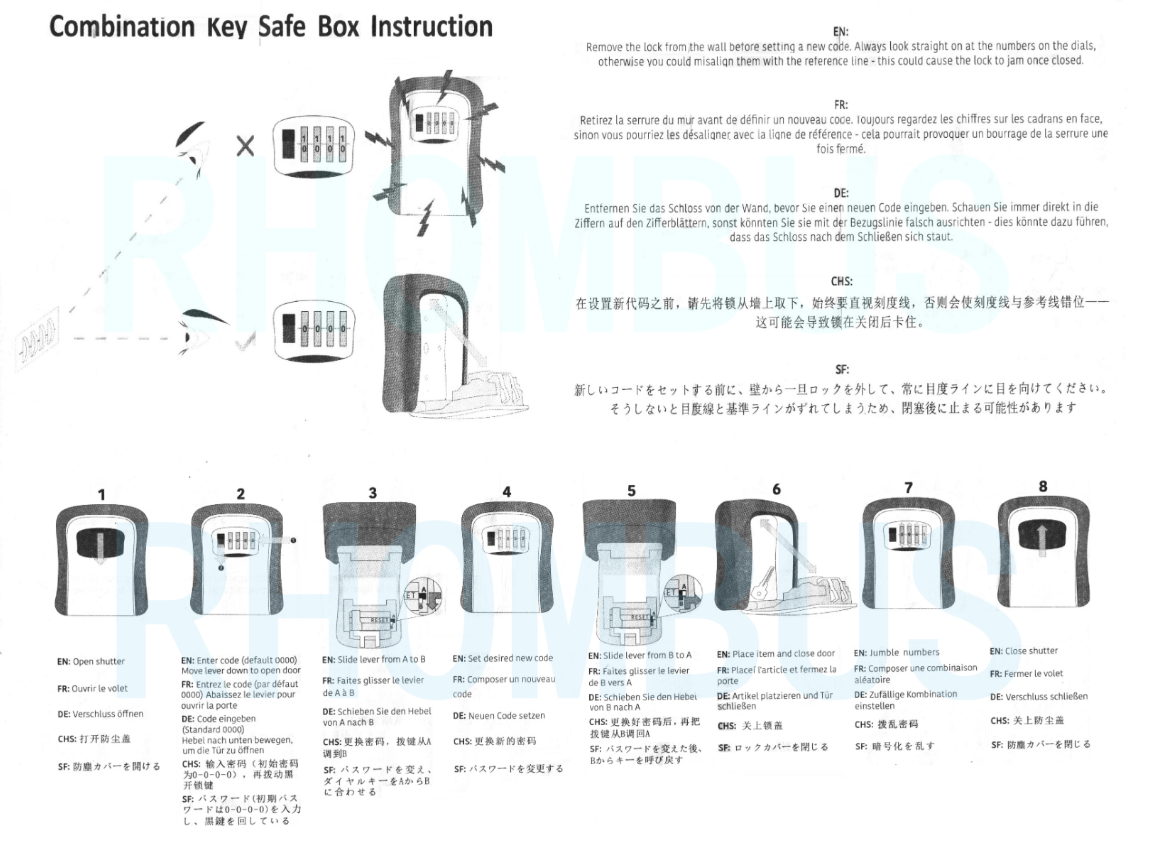 Storage Safe Security Box, key safe box