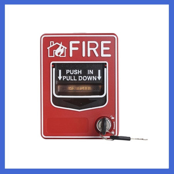 Wired 9-28VDC Manual Reset Alarm Switch/Fire Alarm Switch/Emergency Alarm Switch