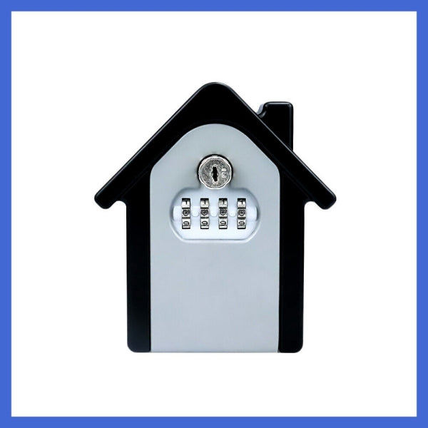 Outdoor Wall Mount 4-Digit Combination Lock Key Safe Storage Box with spare key