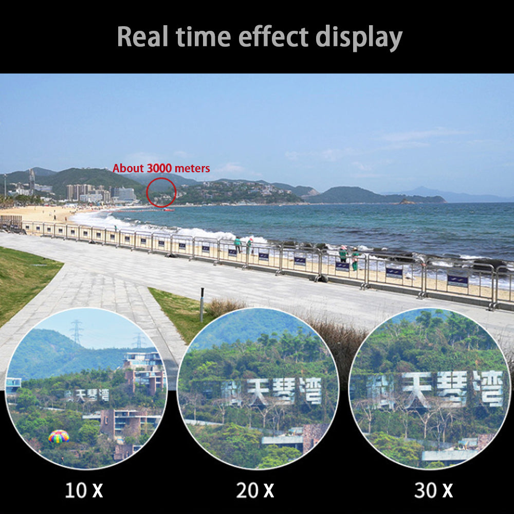 10-30 * 21 Portable High-definition Low Light Night Vision Zoom Telescope