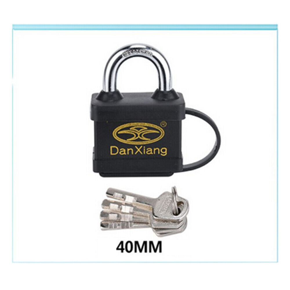 Outdoor Rubber Sheath Waterproof Padlock,Anti-theft Padlock,Rain-proof Padlock