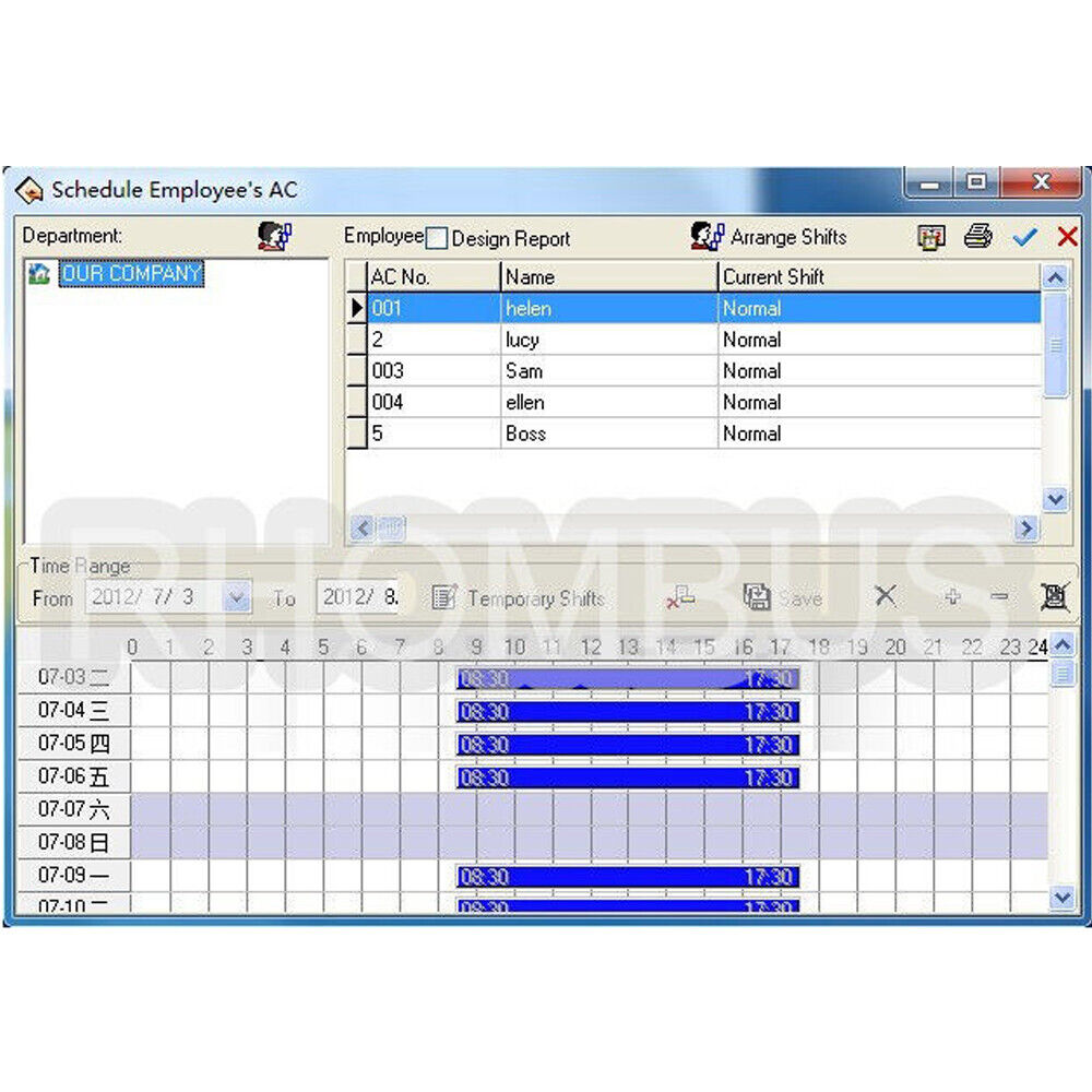 Fingerprint Time Clock , Access Control , System,TCP/IP,USB Port