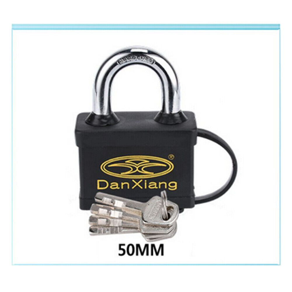 Outdoor Rubber Sheath Waterproof Padlock,Anti-theft Padlock,Rain-proof Padlock