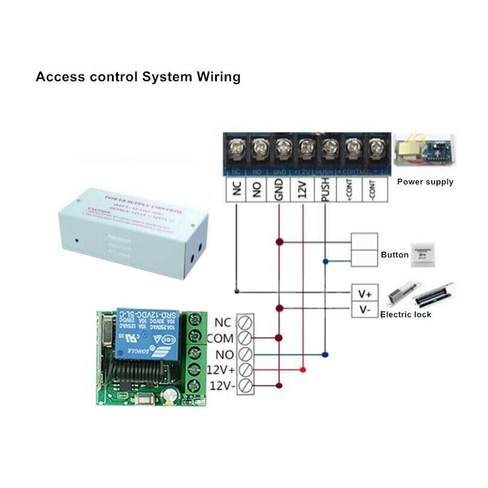 Wireless Remote Control Delay Switch System, 12V ,1CH ,Transmitter,Receiver, 433MHz