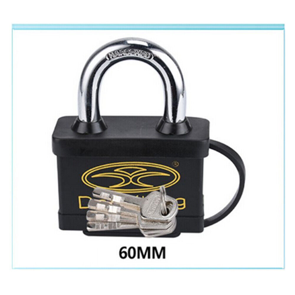 Outdoor Rubber Sheath Waterproof Padlock,Anti-theft Padlock,Rain-proof Padlock