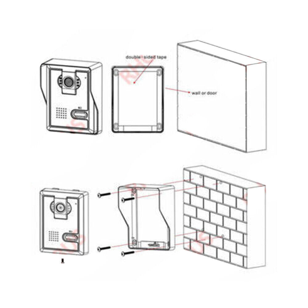 7 inch, TFT Color Panel ,2.4GHz, Digital Wireless ,Video Door Phone