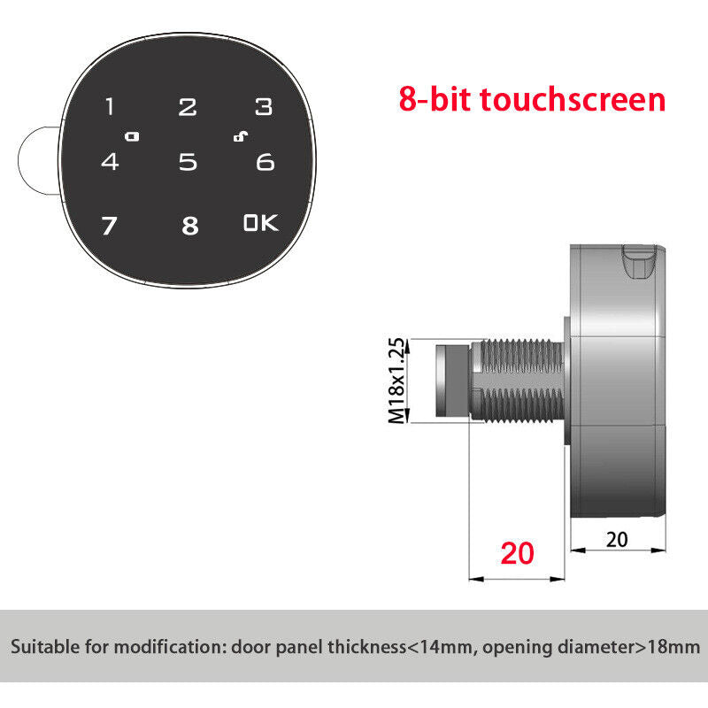 File Cabinet Lock,Locker Drawer Lock,Gym Cabinet Door Electronic Lock,Password lock