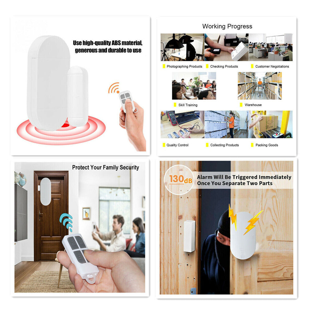 Wireless, Anti-Theft, 130dB, Alarm Door Window Magnetic Sensor ,Remote Control
