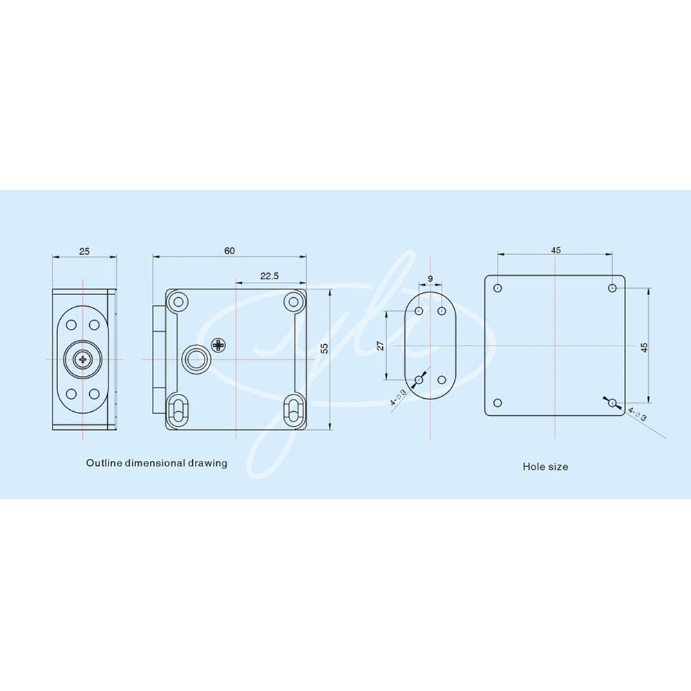 Electronic Cabinet Smart Lock,RFID,13.56MHz,IC Card