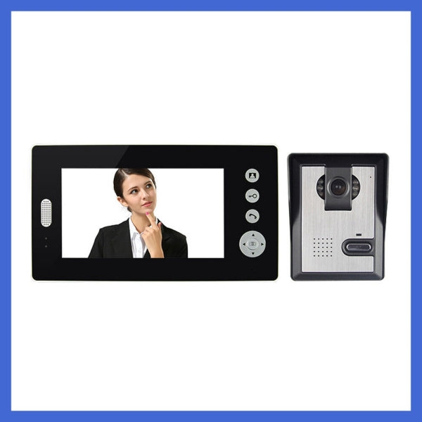 7 inch TFT Color Panel 2.4GHz Digital Wireless Video Door Phone
