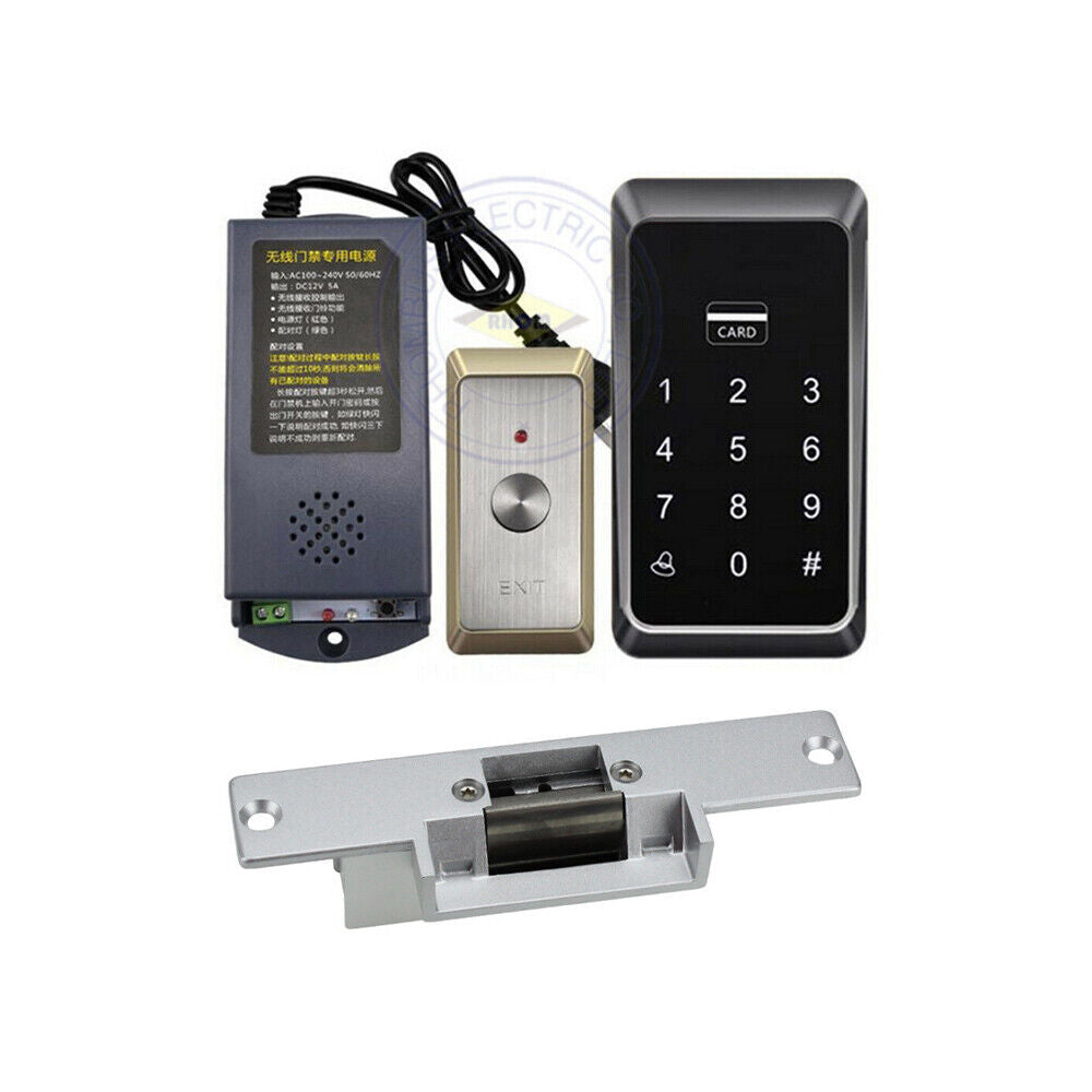 Wiring-free Wireless, 1K User ,125KHz ,EM, Standalone Access Control,Strick lock