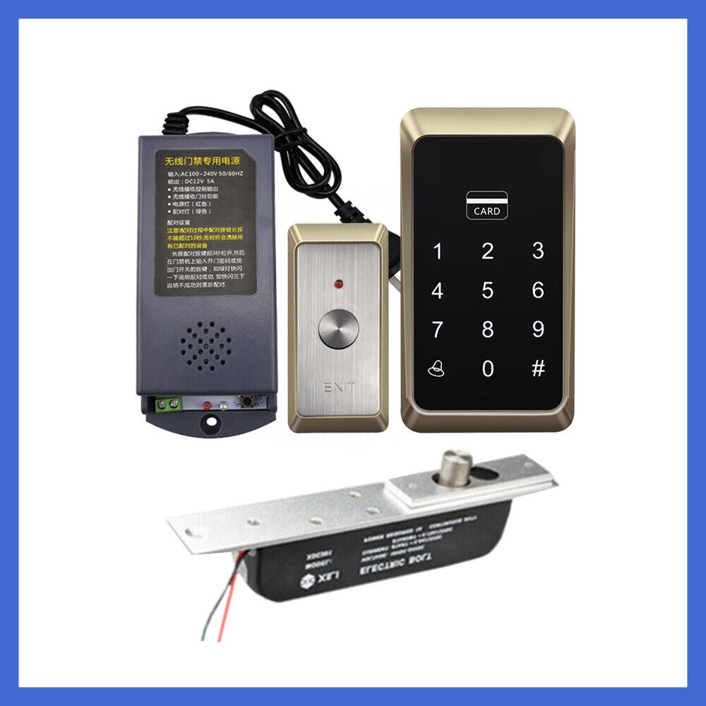 Wiring-free Wireless, 1K User ,125KHz ,EM, Standalone Access Control,Electric Lock