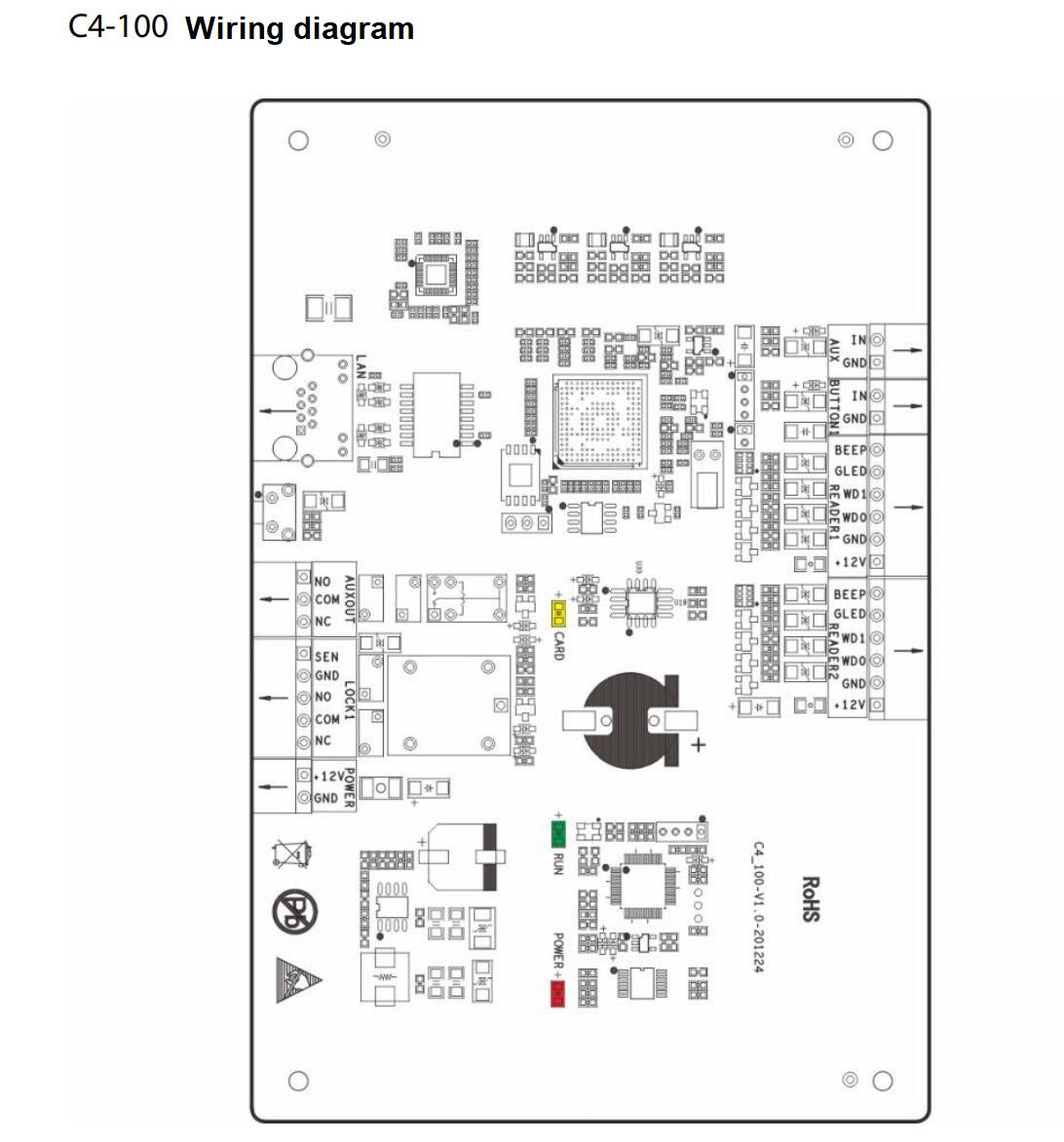 ZK,WAN/LAN,TCP/IP,ZKSoftware,C4 series,RFID Access Control Panel