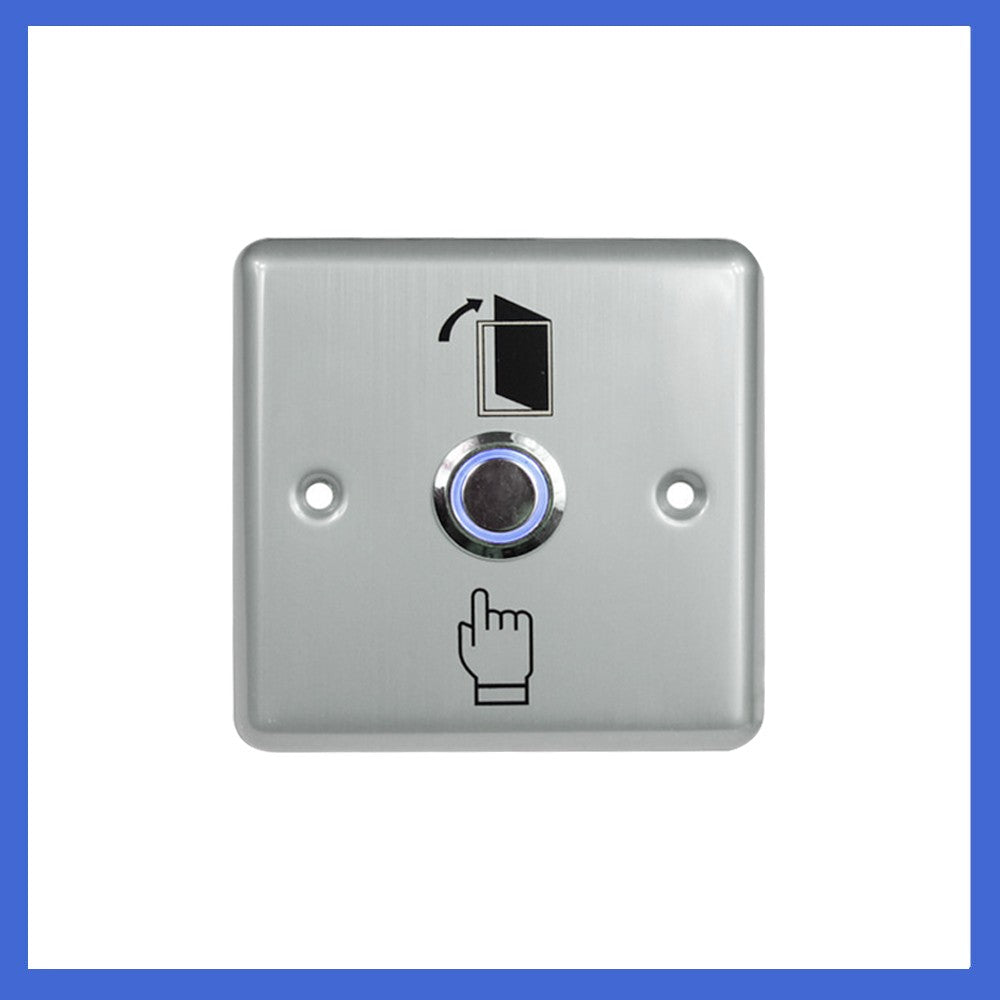 Stainless Steel ,Blue Backlight, K.O. Box, Access control Exit, Push Button Switch