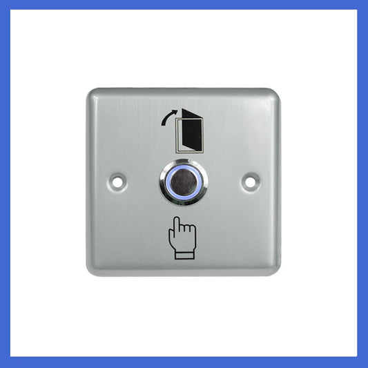 Stainless Steel ,Blue Backlight, K.O. Box, Access control Exit, Push Button Switch