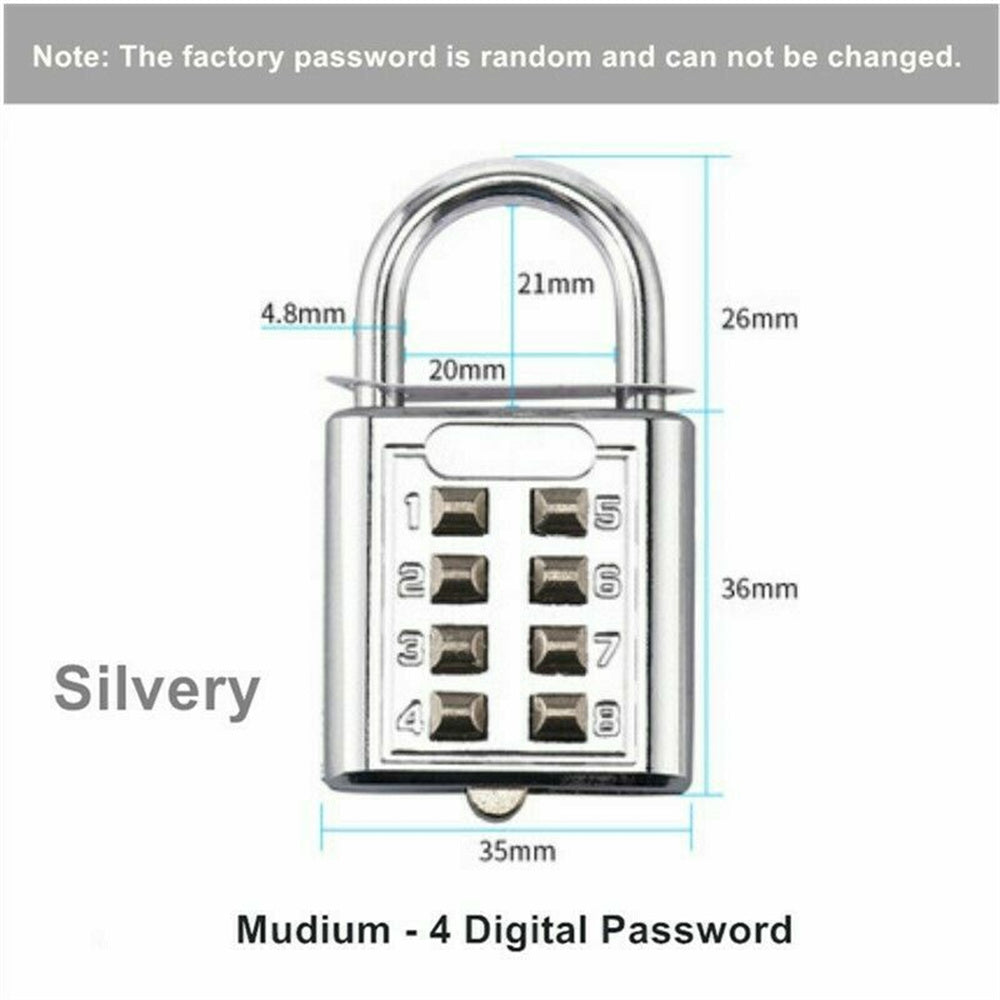 Color ,Zinc Alloy ,Mechanical ,Password Padlock ,Combination Pad Lock