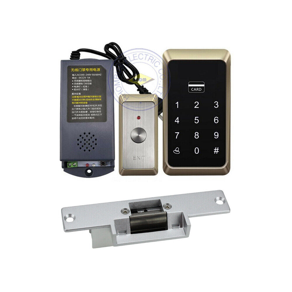Wiring-free Wireless, 1K User ,125KHz ,EM, Standalone Access Control,Strick lock