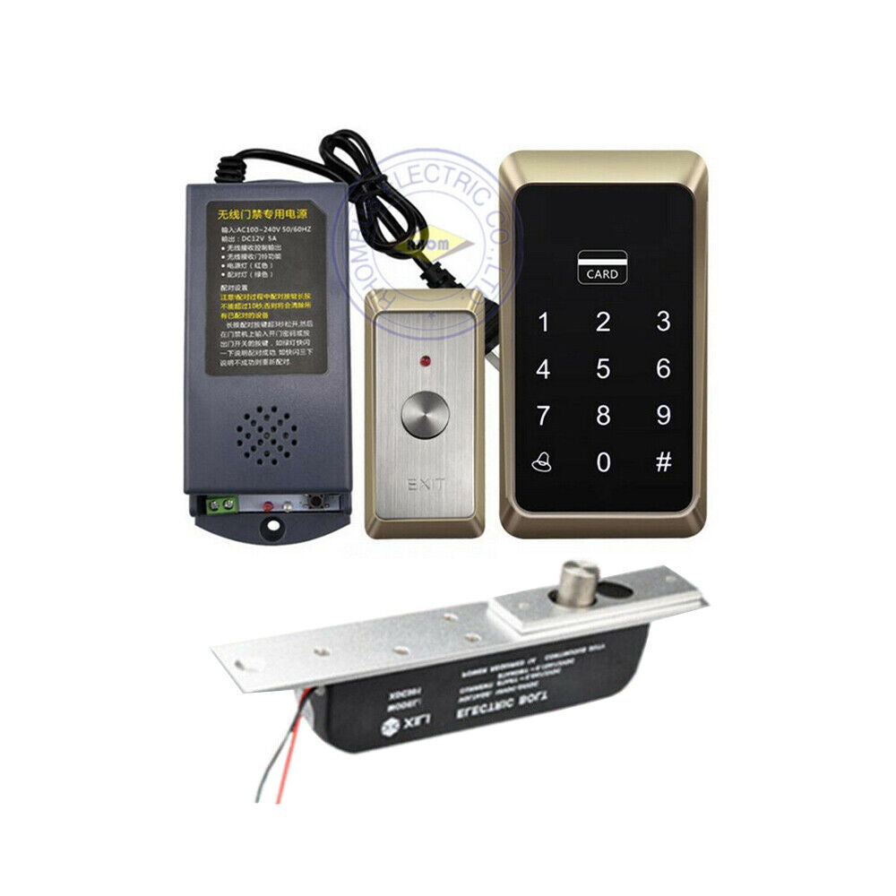 Wiring-free Wireless, 1K User ,125KHz ,EM, Standalone Access Control,Electric Lock