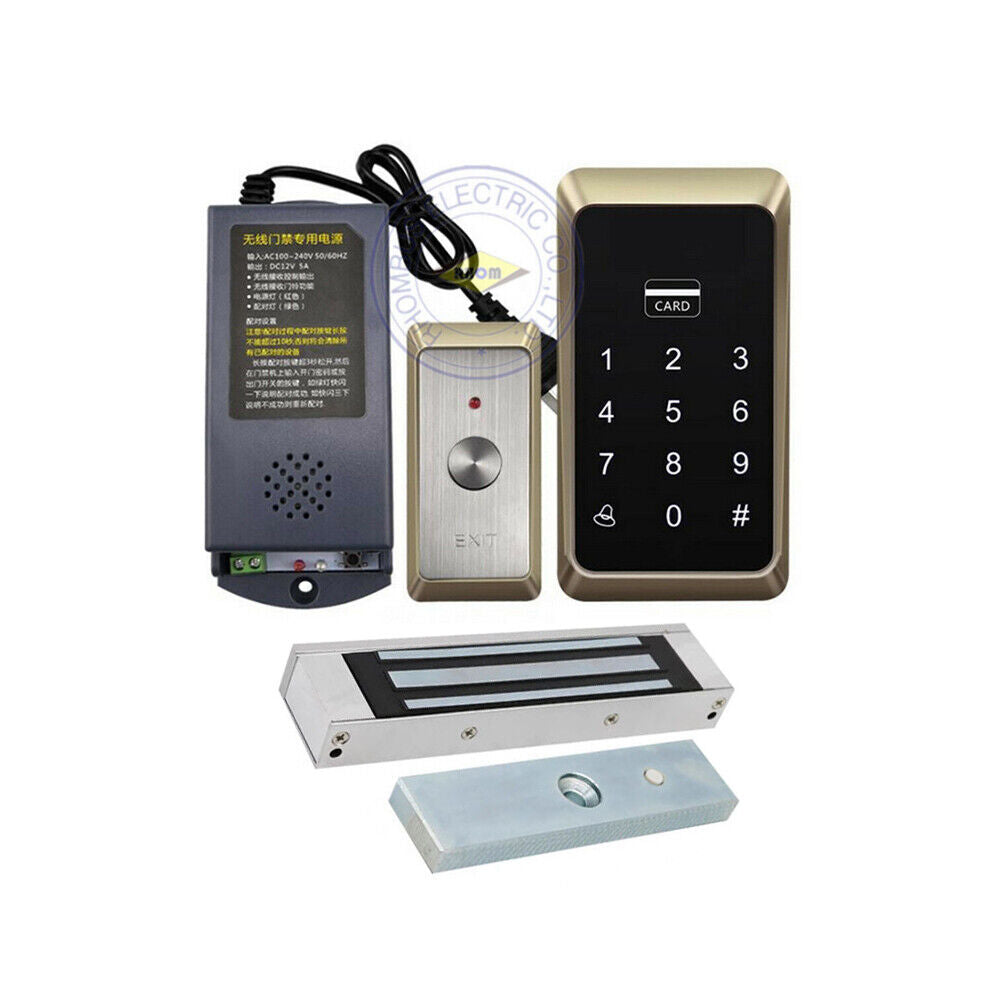 Wiring-free Wireless, 1K User ,125KHz ,EM, Standalone Access Control,Electric Lock