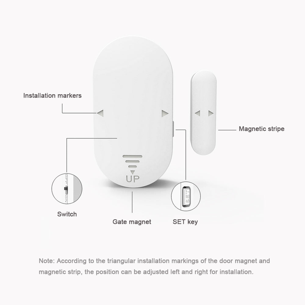 Anti-magnetic interference ,Anti-theft ,Wireless ,Door Windows Magnetic Sensor