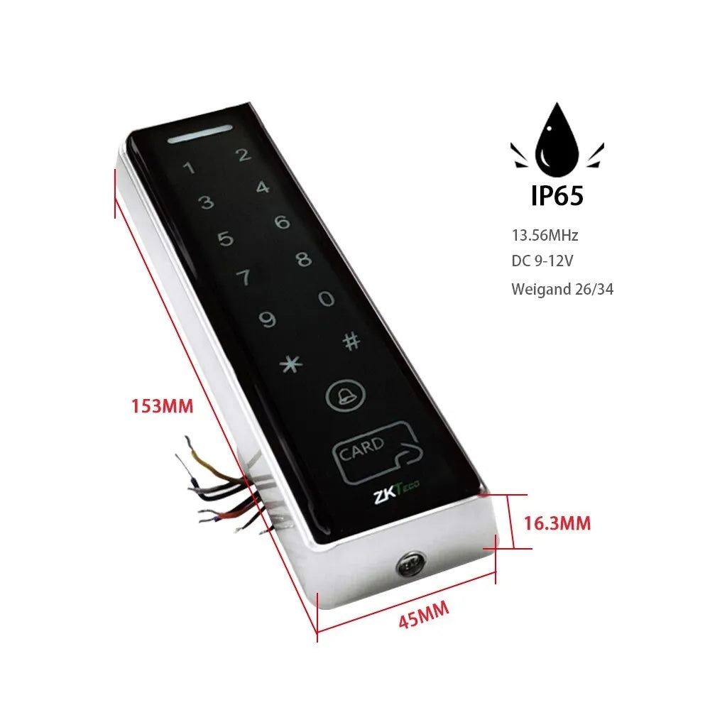 13.56Mhz , Mifare1 S50 , Waterproof , WG26/34 ,Access Control Card Reader