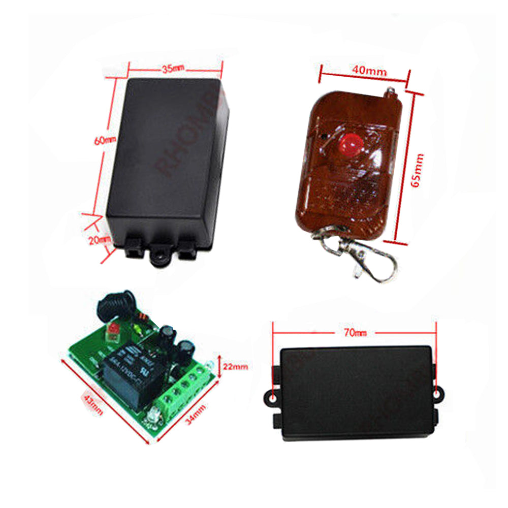 Wireless Remote Control Switch System, 12V, 1CH ,Transmitter,Receiver Access ,315MHz