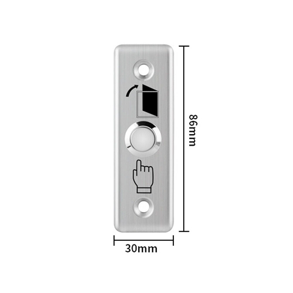 Door Switch Stainless Steel Door Exit Push Release Button for Access Control