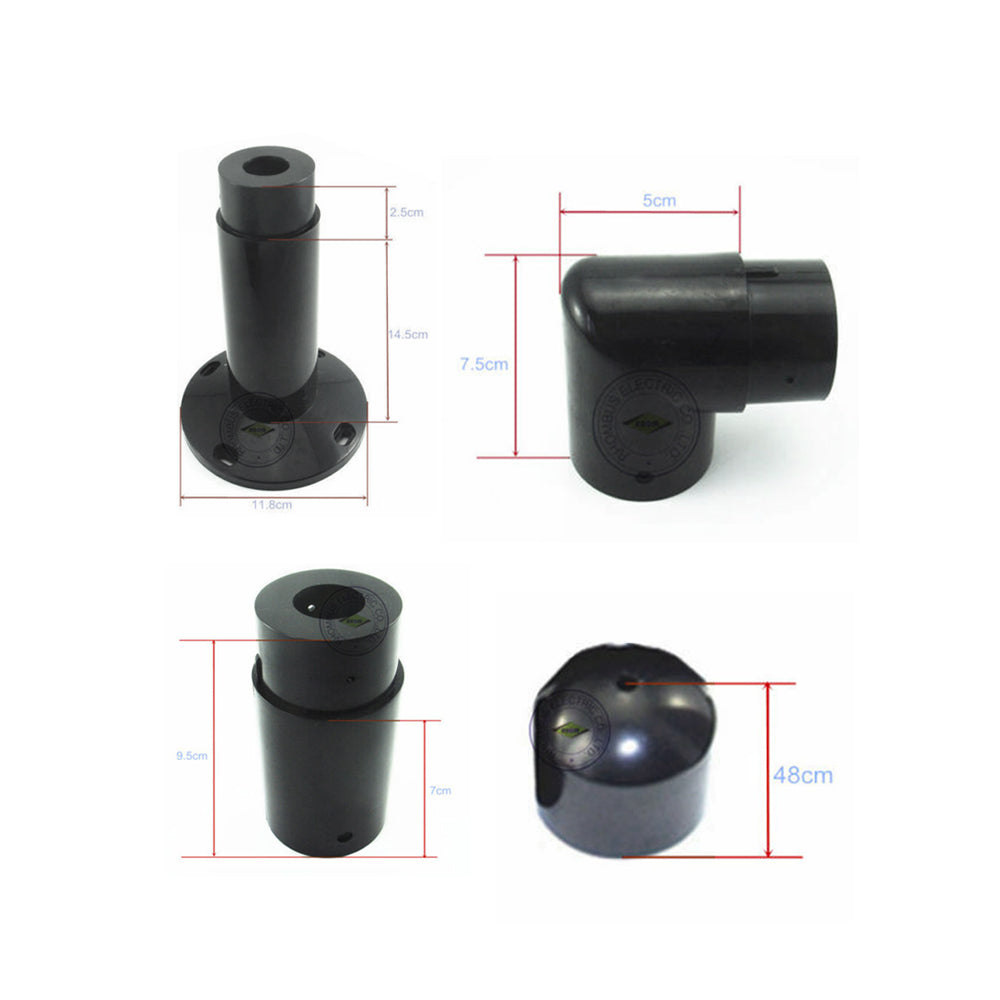 PC plastic L-shaped Mounting Bracket for Beams Detector Active Infrared Detector