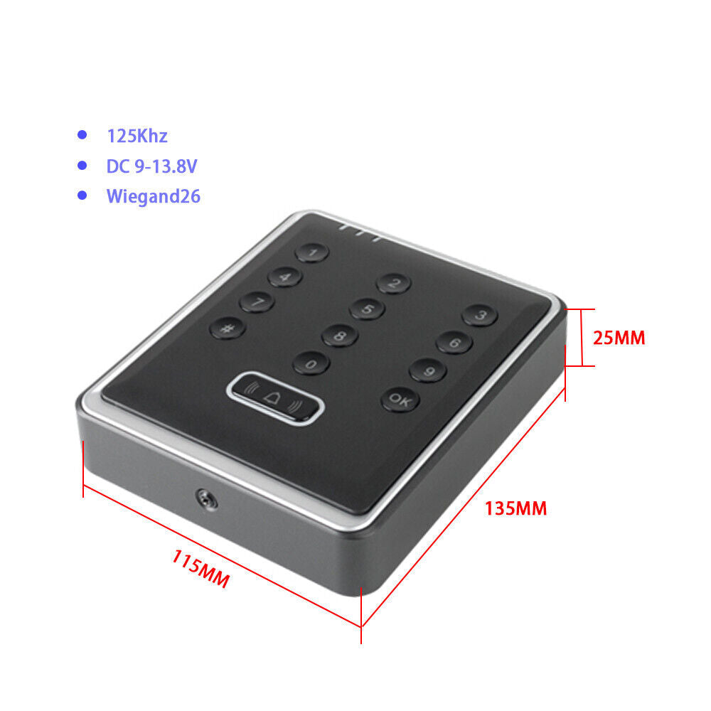 1K User, EM, 125Khz, standalone access control