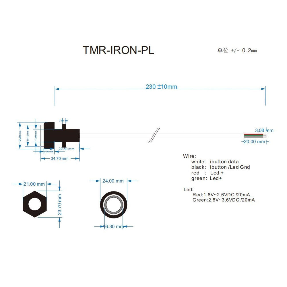 DS1990A iButton ,DS9092 ,Probe,Reader,Socket