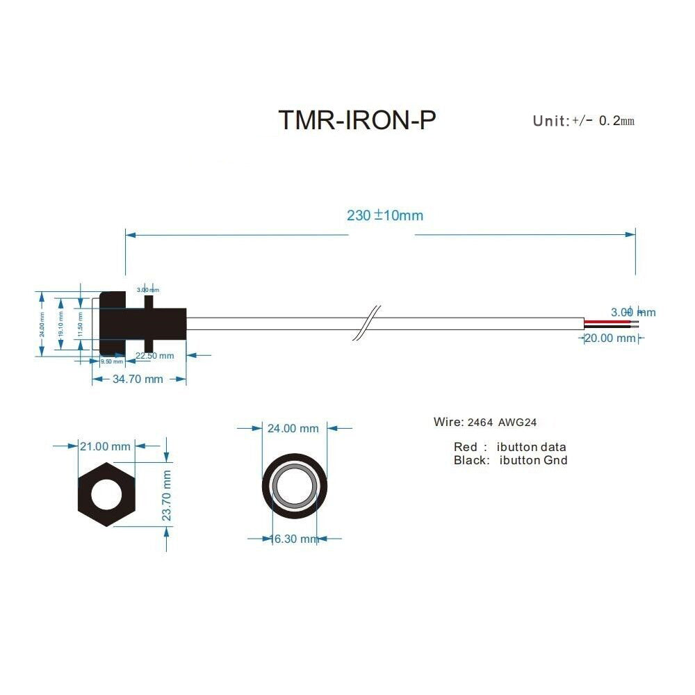 DS1990A iButton ,DS9092 ,Copper Probe,Reader,Socket