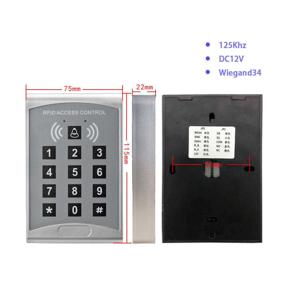 20K user, EM4100, 125Khz,Standalone Access Control