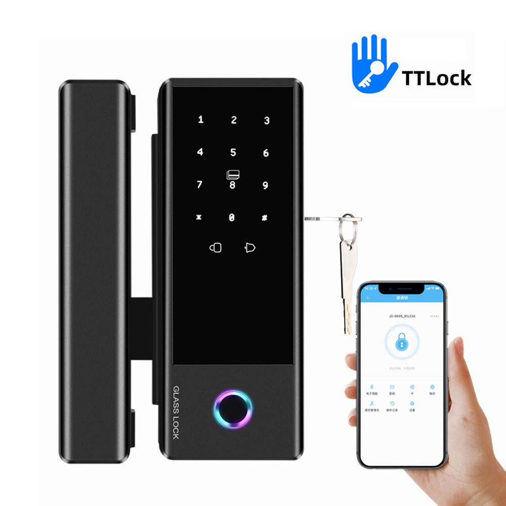 Single Opening Glass Door Intelligent Fingerprint Lock /Office Combination Lock