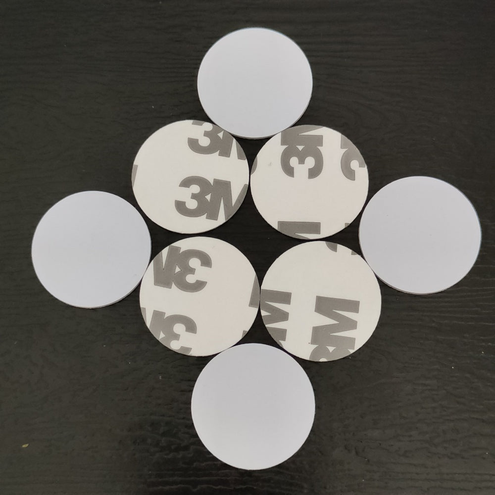 Ф25mm,125KHz, Keycards, Prox Card 26-Bit, H10301, White Coin key, fob ,Sticker, Program Facility Code