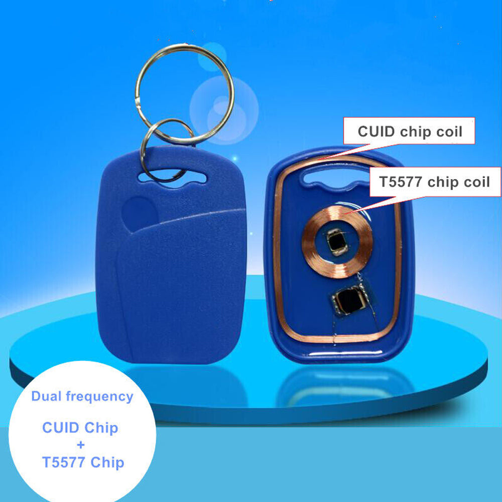 125KHz,T5577,13.56MHz,CUID,RFID,keyfob,tag