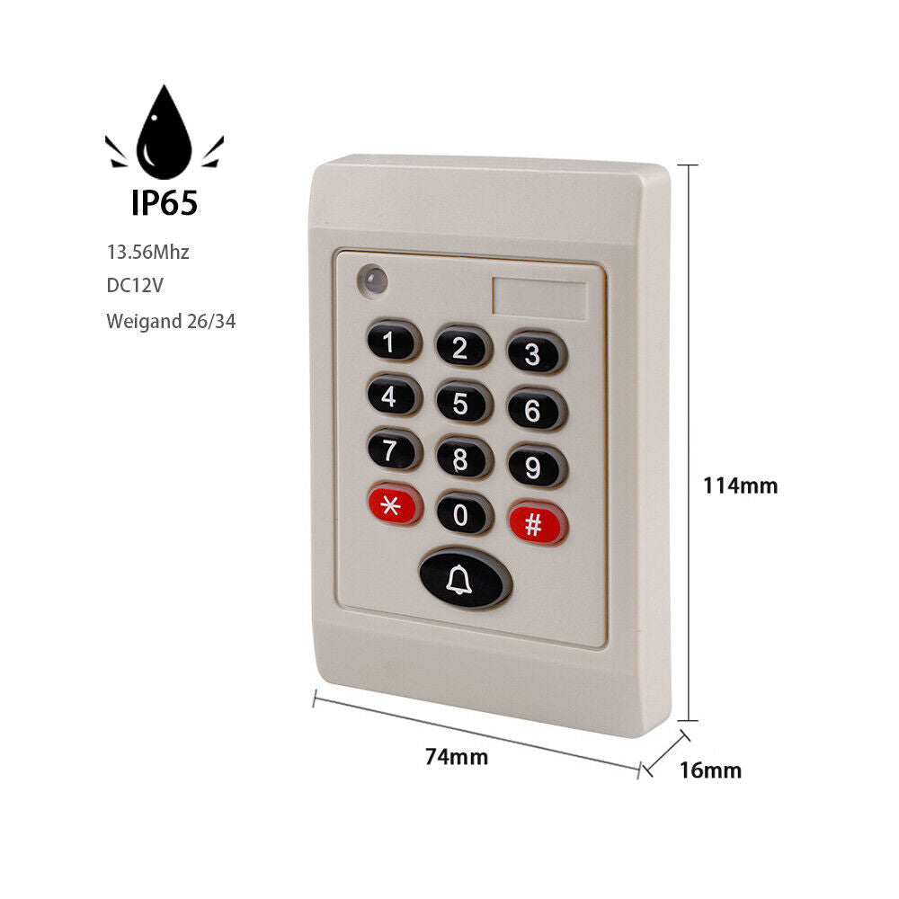 13.56Mhz,MF1,S50,keypad,WG26/34,RFID,Access Control,Reader