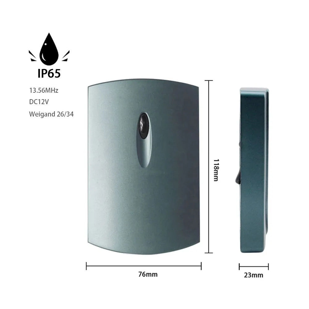 13.56Mhz , Mifare1 S50 , Waterproof , WG26/34 ,Access Control Card Reader