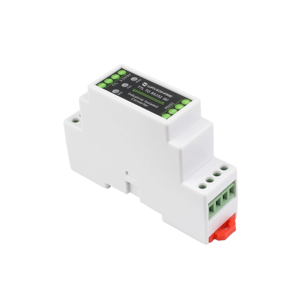 TTL to RS232 electrical isolation module Serial port converter Guide rail type  3.3V/5V With shell