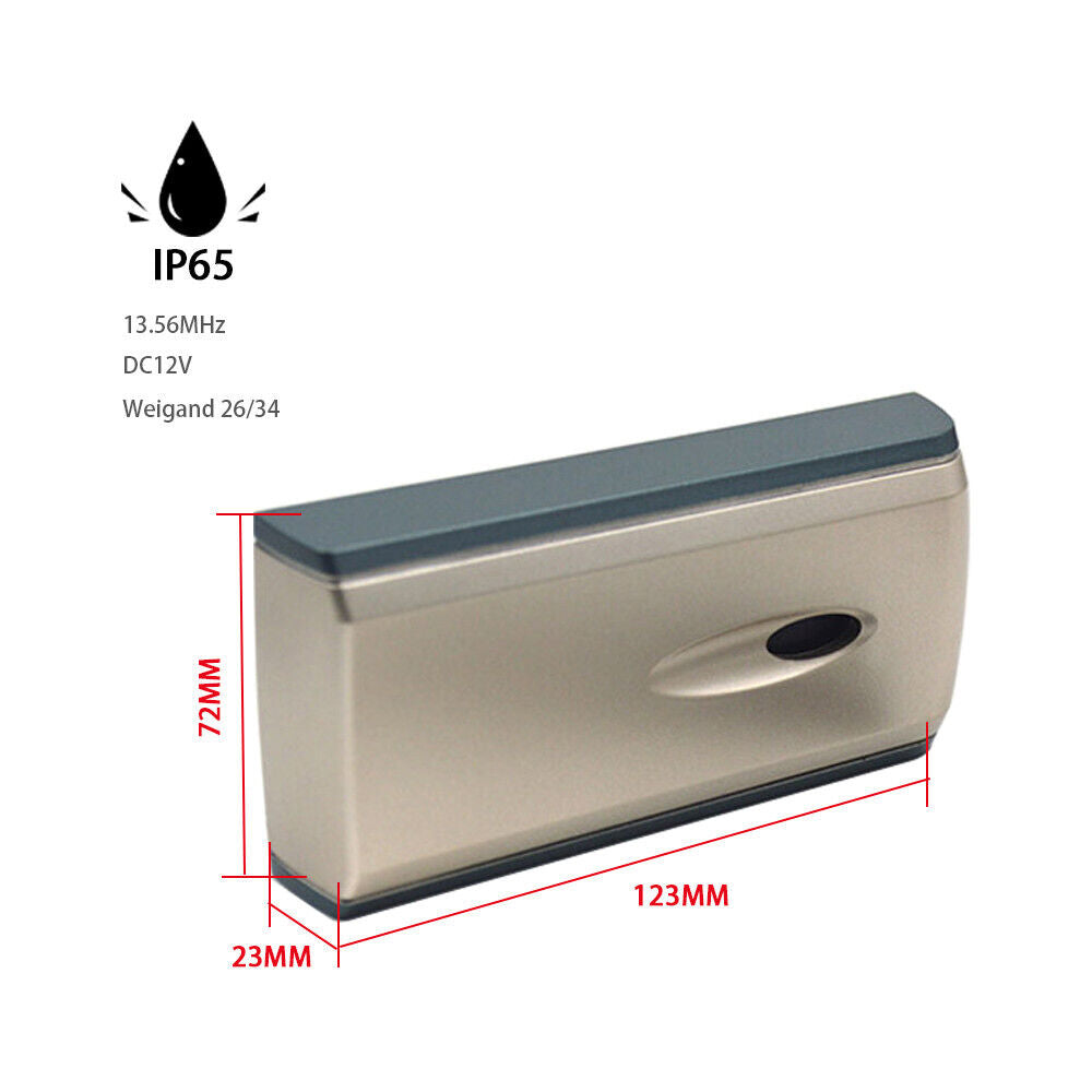 13.56Mhz , Mifare1 S50 , Waterproof , WG26/34 ,Access Control Card Reader